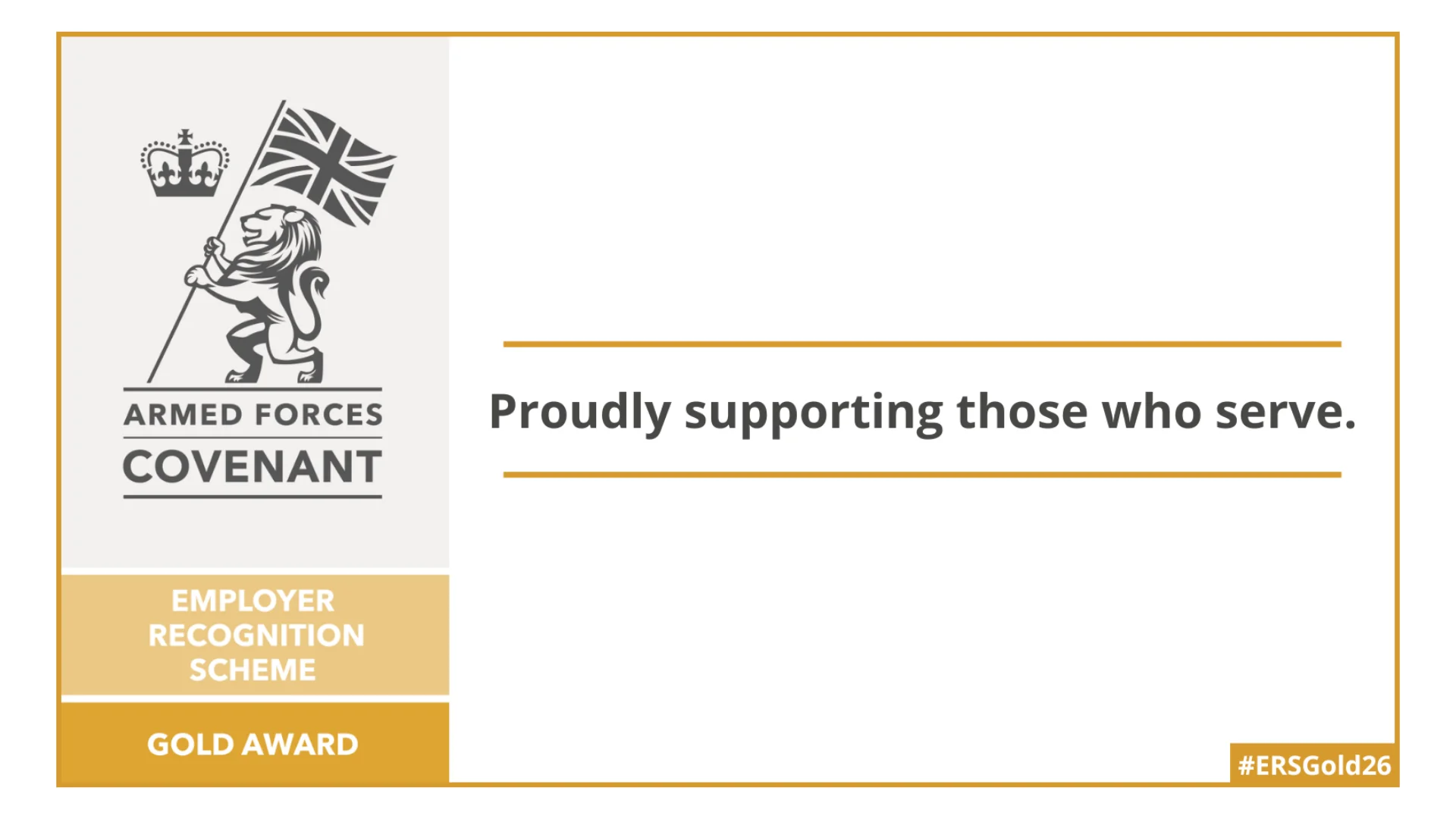 Employer Recognition Scheme (ERS) Gold Award