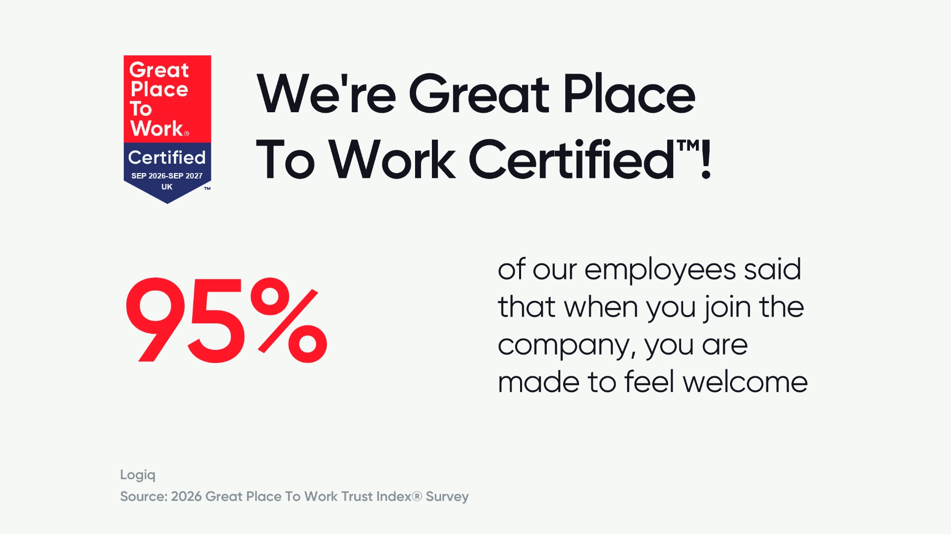 Great Place to Work Certified
